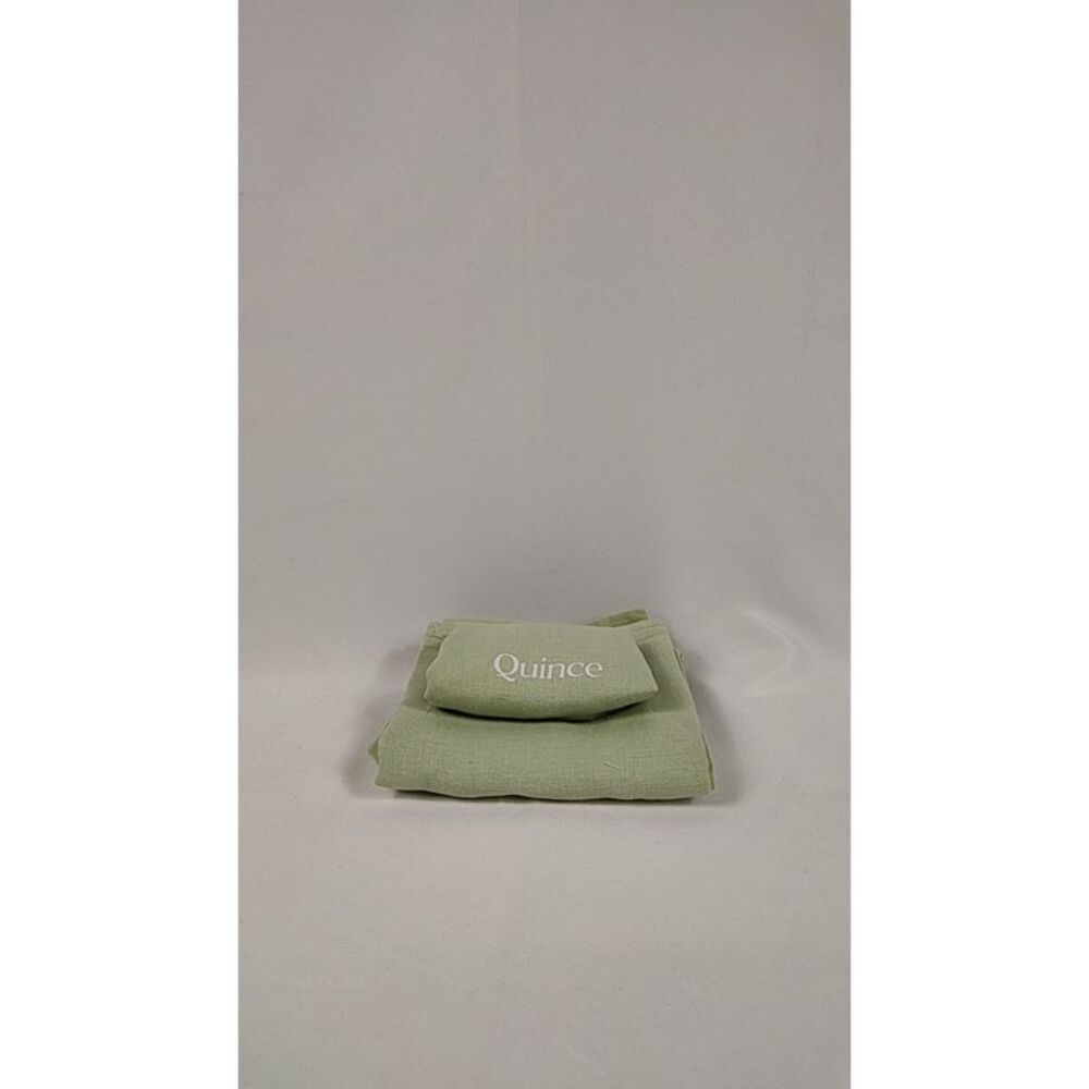 Quince European Linen Euro Sham Sage Bedding 1Piece - Picture 2 of 2